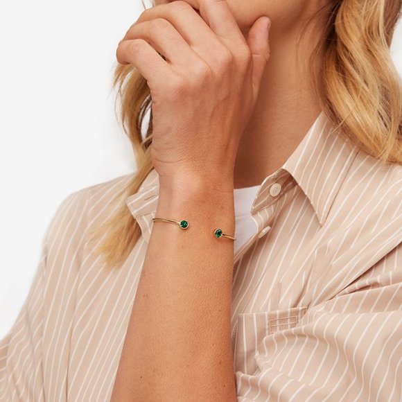 ALEX AND ANI EMERALD BRACELET - Picture 2 of 2